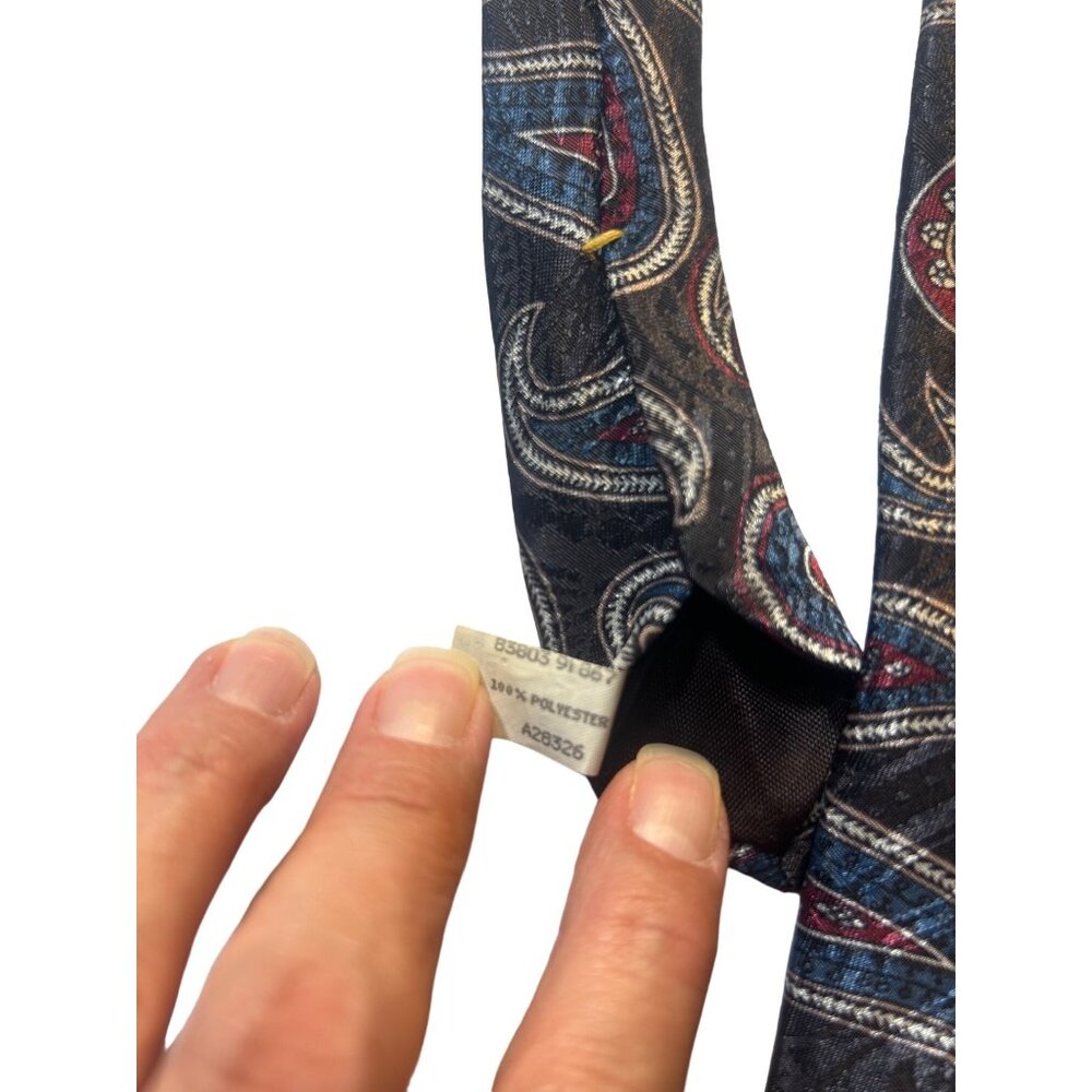 Reed St James Paisley Necktie 100% Polyester Men's Tie - Picture 4 of 7